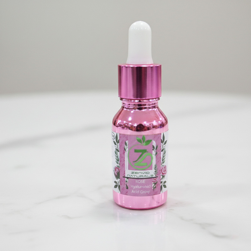 zenvio naturals organic herbal home made rose hyaluronic acid pink glow serum