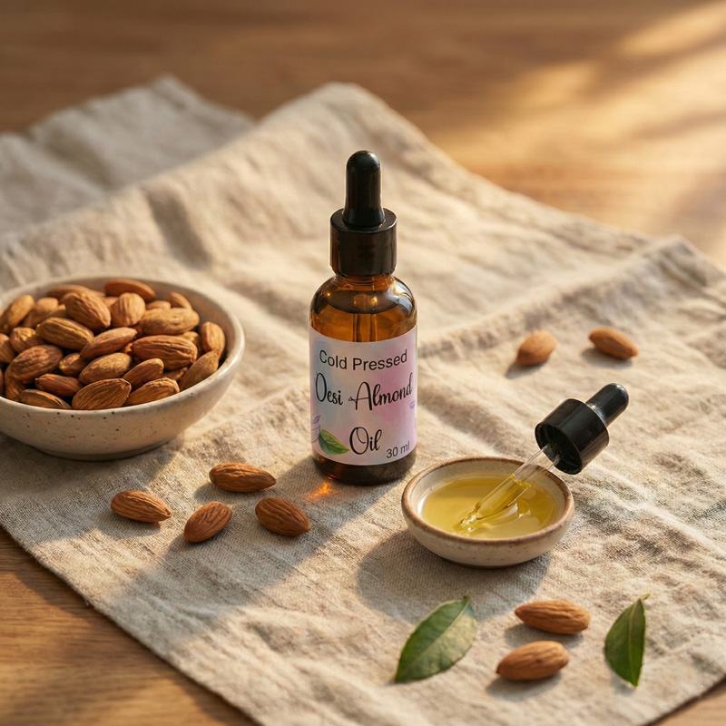 zenvio naturals organic herbal home made desi almond oil