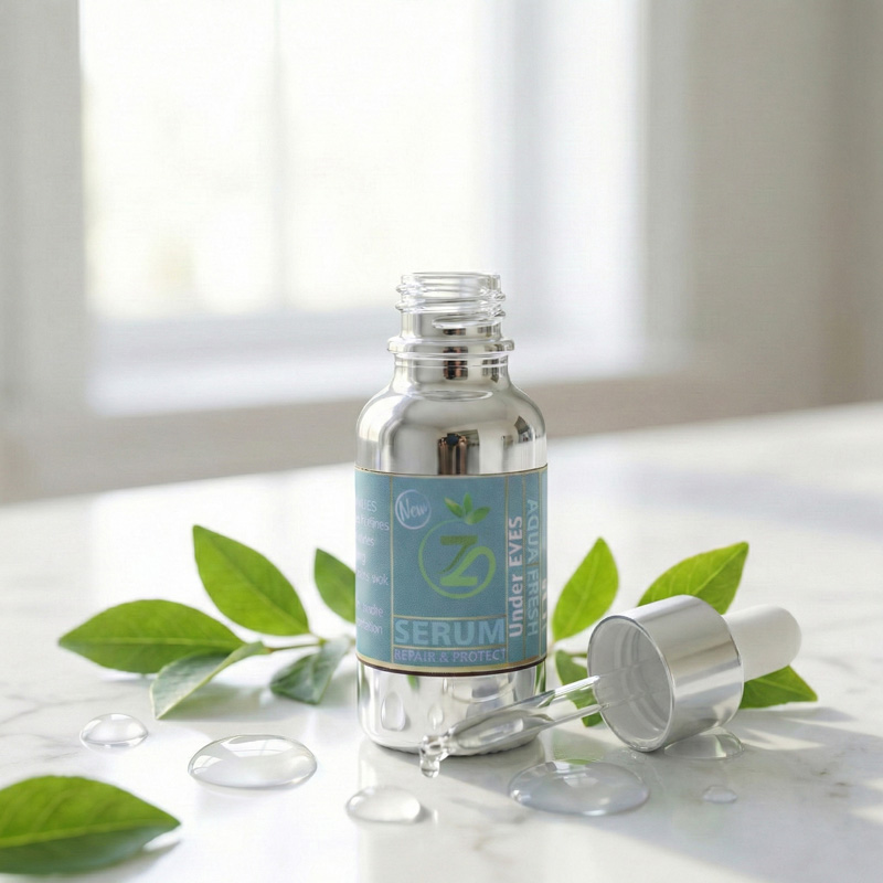 zenvio naturals organic herbal home made aqua fresh under eye serum dropper
